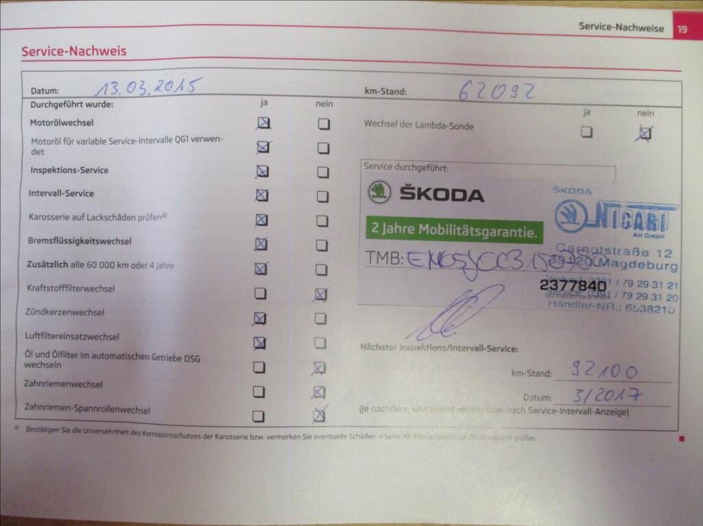 Škoda Fabia Hatchback 1,2 l 63 kw