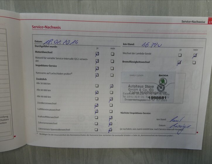 Škoda Octavia Kombi 1,4 l 90 kw