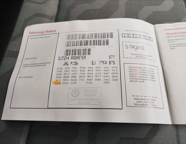 Škoda Roomster MPV 1,6 l 77 kw