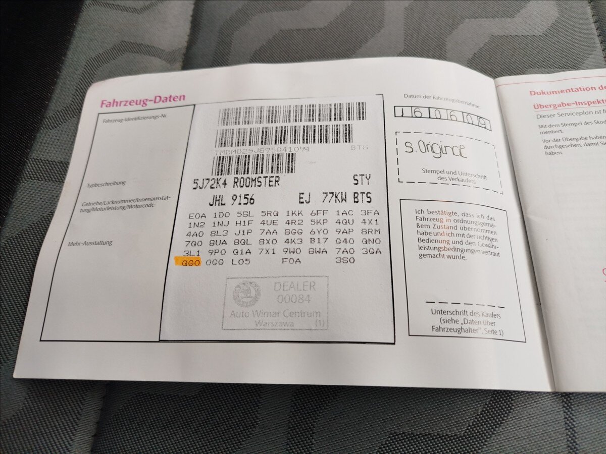 Škoda Roomster MPV 1,6 l 77 kw