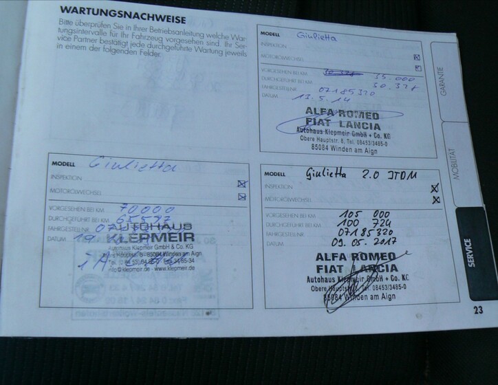 Alfa Romeo Giulietta 19