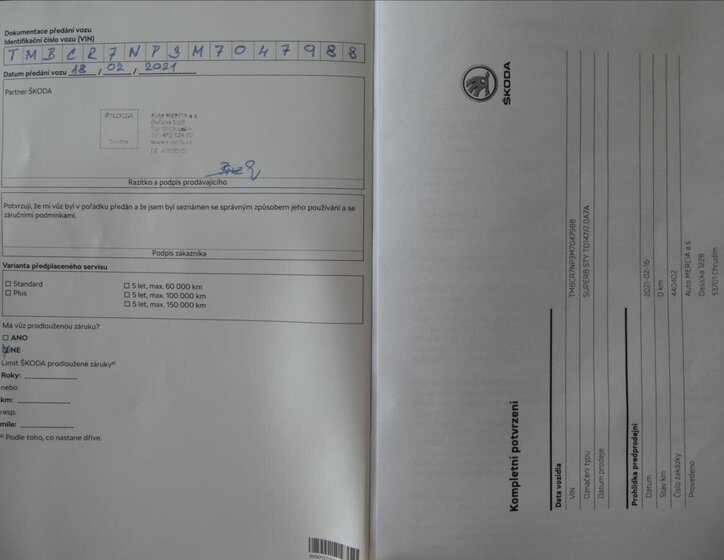 Škoda Superb Liftback 2,0 l 147 kw