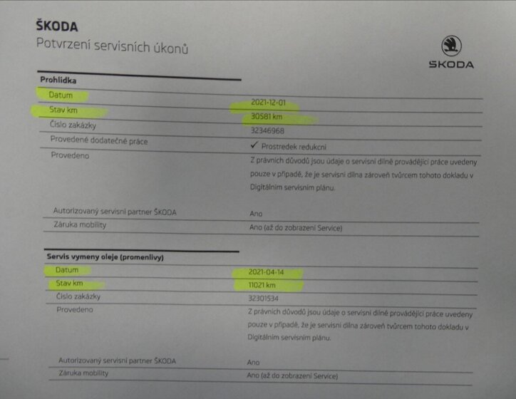 Škoda Superb Sedan / Limuzína 2,0 l 110 kw