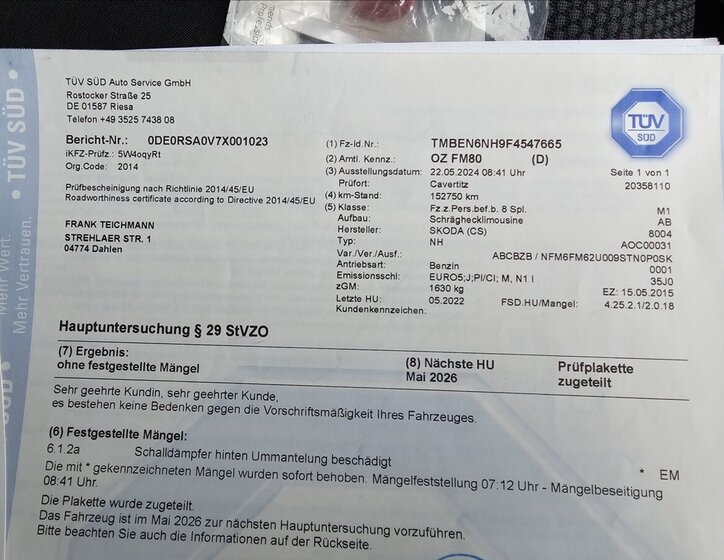 Škoda Rapid Hatchback 1,2 l 77 kw