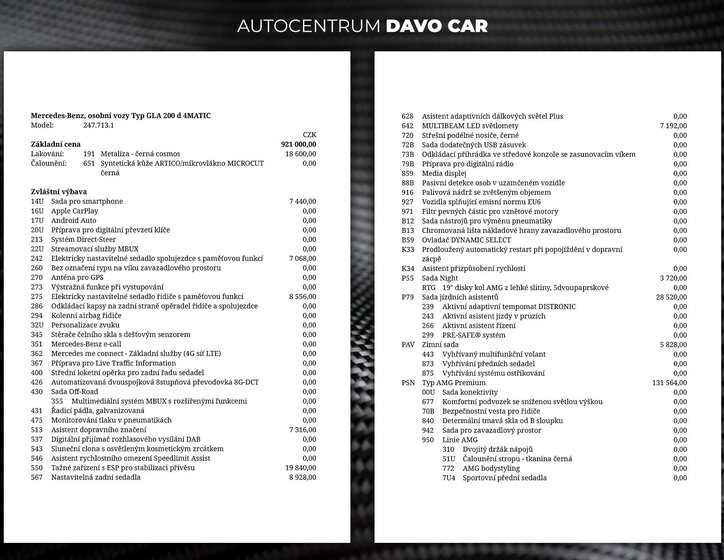 Mercedes-Benz GLA SUV 2,0 l 110 kw