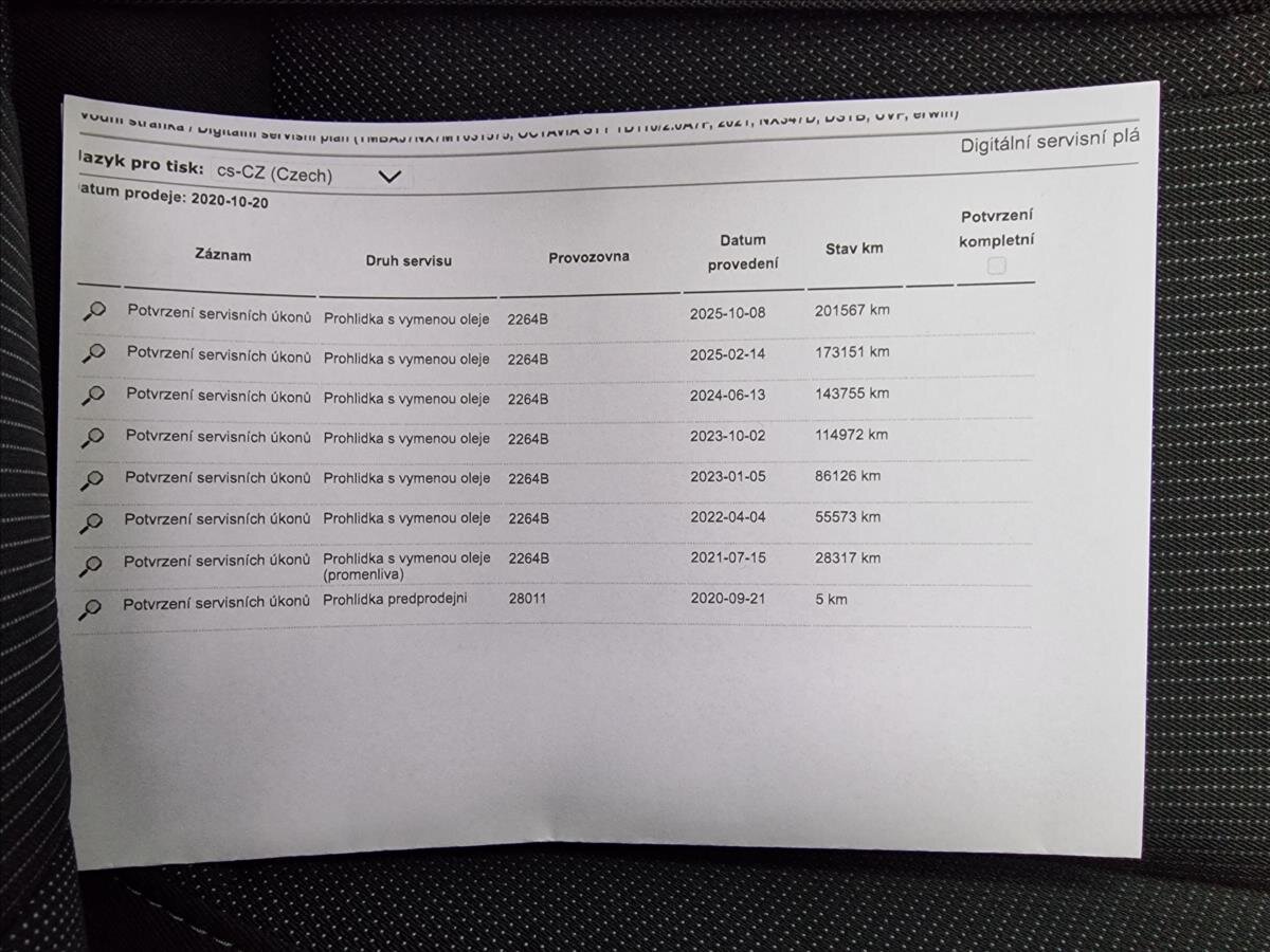 Škoda Octavia Liftback 2,0 l 110 kw