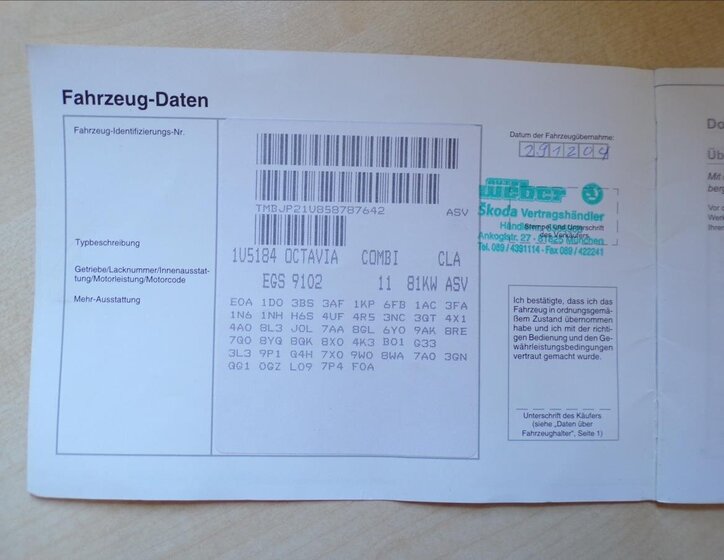 Škoda Octavia Kombi 1,9 l 81 kw