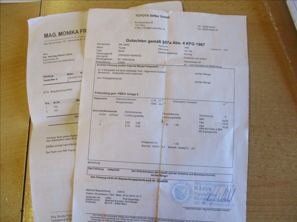 Toyota RAV4 SUV 2,0 l 85 kw