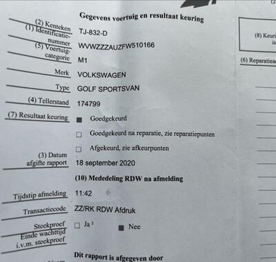 Volkswagen Golf Sportsvan 45