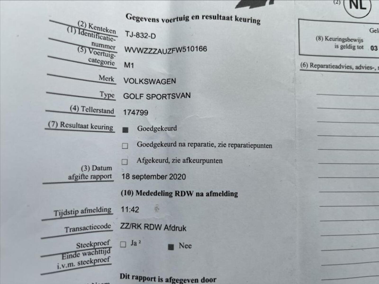 Volkswagen Golf Sportsvan 45