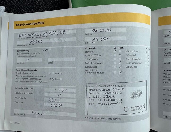 Smart Fortwo Kupé 698,0 45 kw