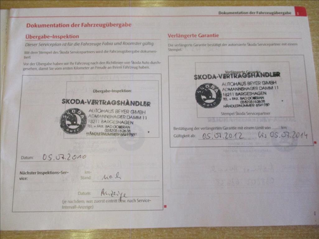 Škoda Fabia Hatchback 1,2 l 63 kw