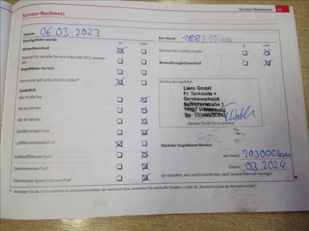 Škoda Octavia Sedan / Limuzína 1,4 l 90 kw