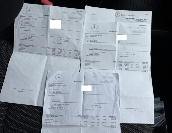 Mercedes-Benz Třídy V Kombi 2,1 l 120 kw