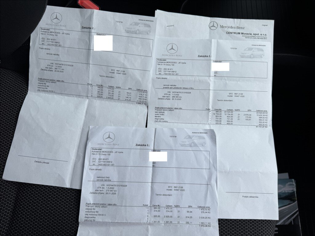 Mercedes-Benz Třídy V Kombi 2,1 l 120 kw