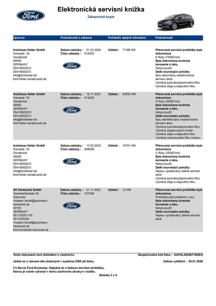 Ford S-MAX MPV 2,5 l 140 kw