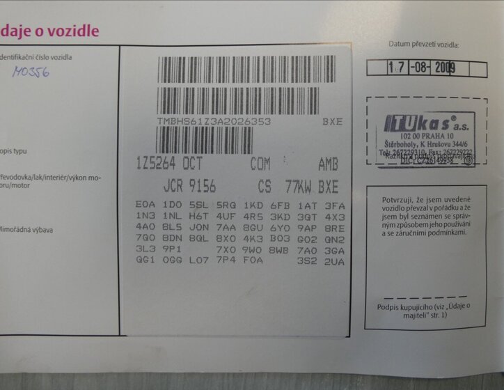 Škoda Octavia Kombi 1,9 l 77 kw