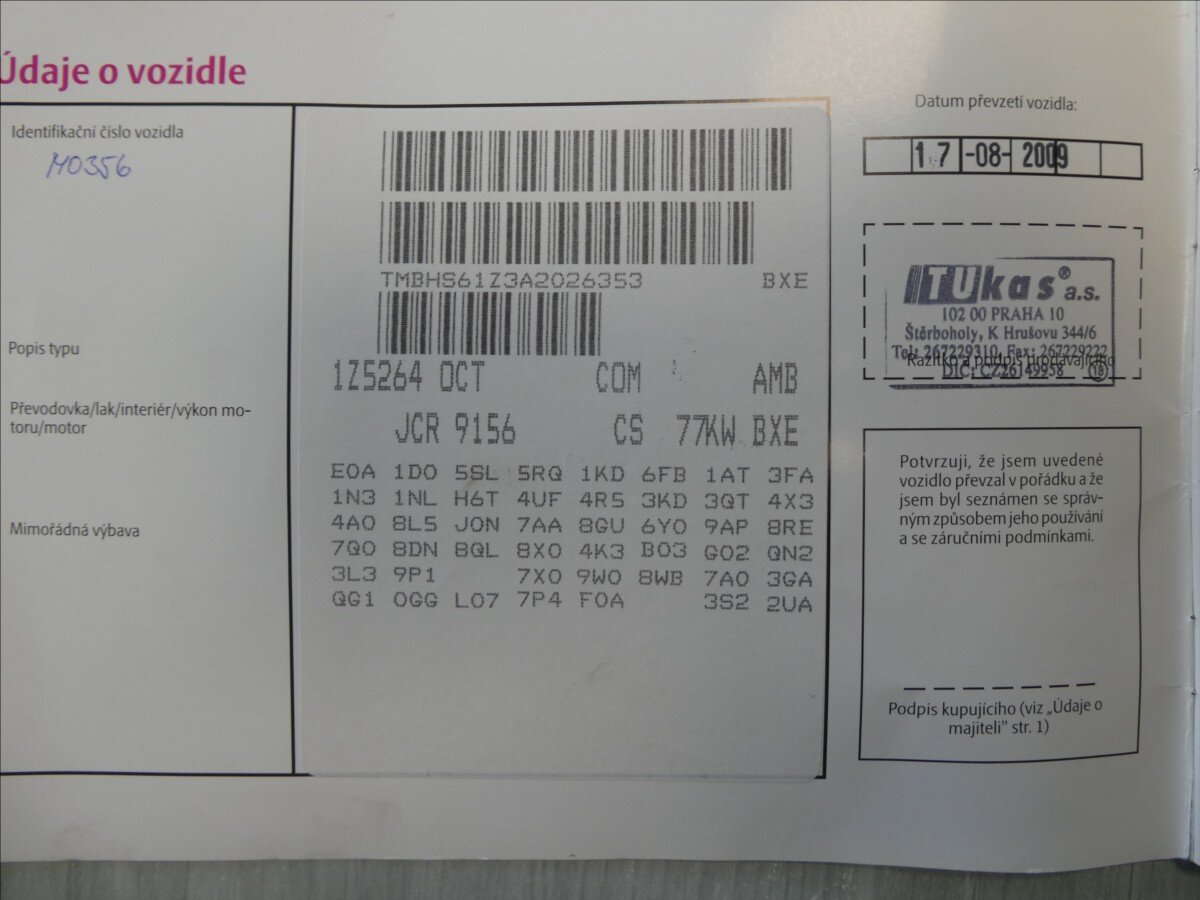 Škoda Octavia Kombi 1,9 l 77 kw