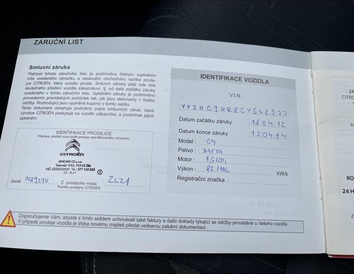 Citroën C4 Hatchback 1,6 l 82 kw