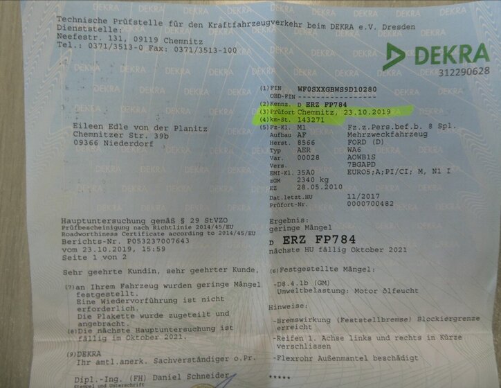 Ford S-MAX MPV 2,0 l 107 kw