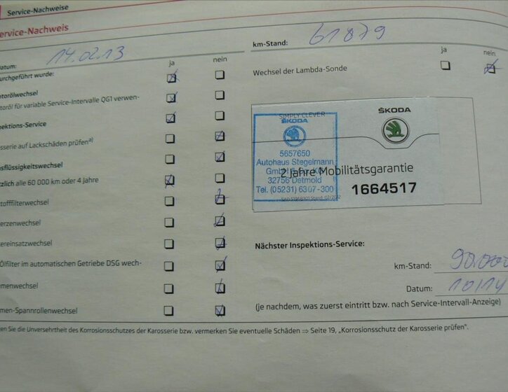 Škoda Octavia Kombi 1,6 l 77 kw