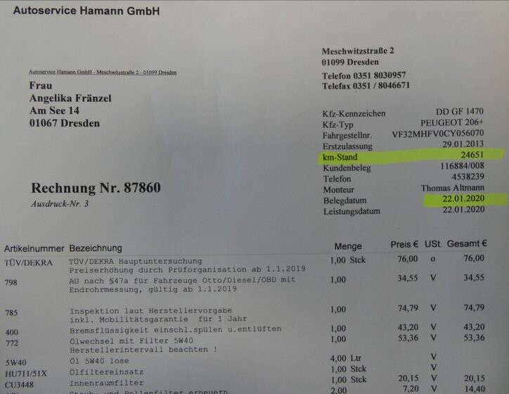 Peugeot 206 Hatchback 1,1 l 44 kw