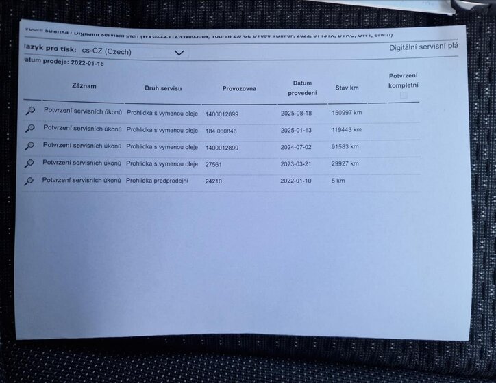 Volkswagen Touran Kombi 2,0 l 90 kw