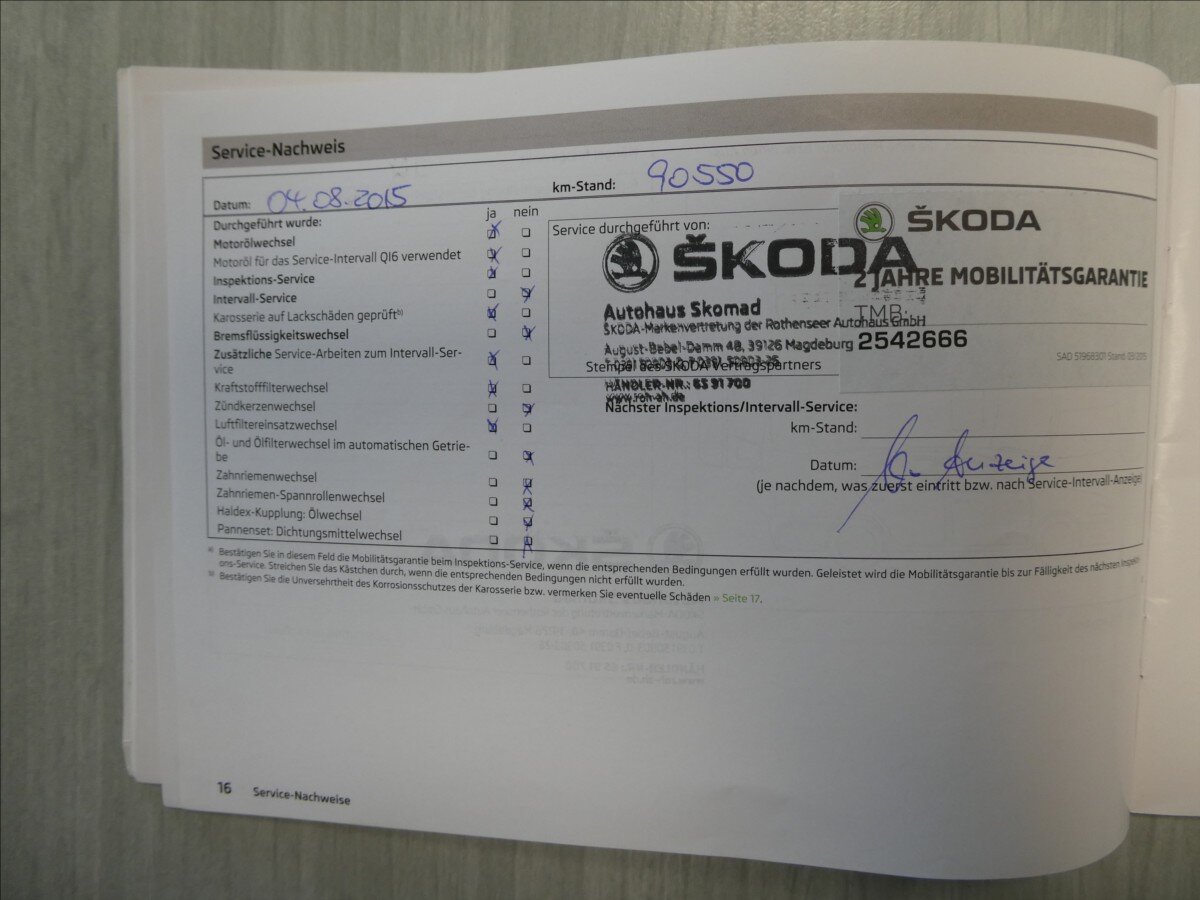 Škoda Octavia Kombi 2,0 l 103 kw