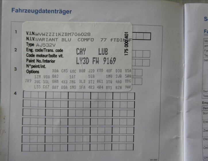 Volkswagen Golf Kombi 1,6 l 77 kw