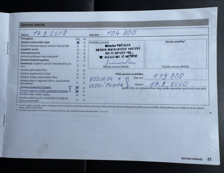 Škoda Superb Kombi 2,0 l 125 kw