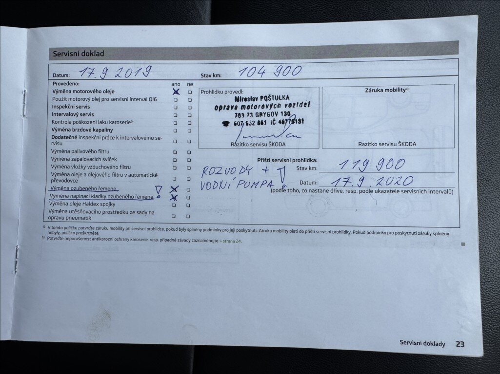 Škoda Superb Kombi 2,0 l 125 kw