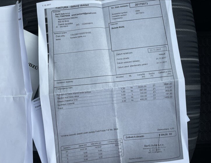 Ford Focus Kombi 1,6 l 74 kw