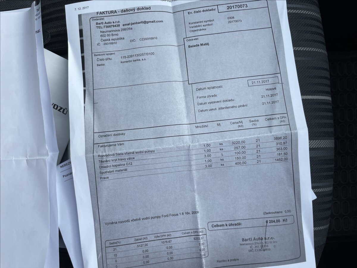 Ford Focus Kombi 1,6 l 74 kw