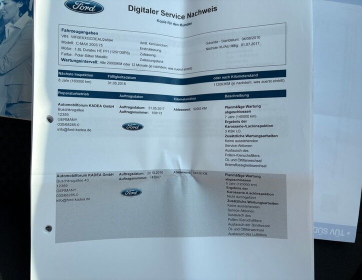 Ford C-MAX Kombi 1,8 l 92 kw