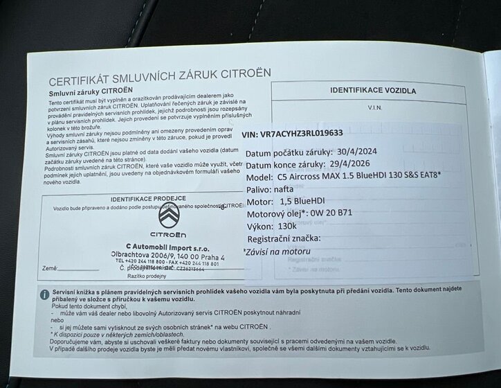 Citroën C5 Aircross SUV 1,5 l 96 kw