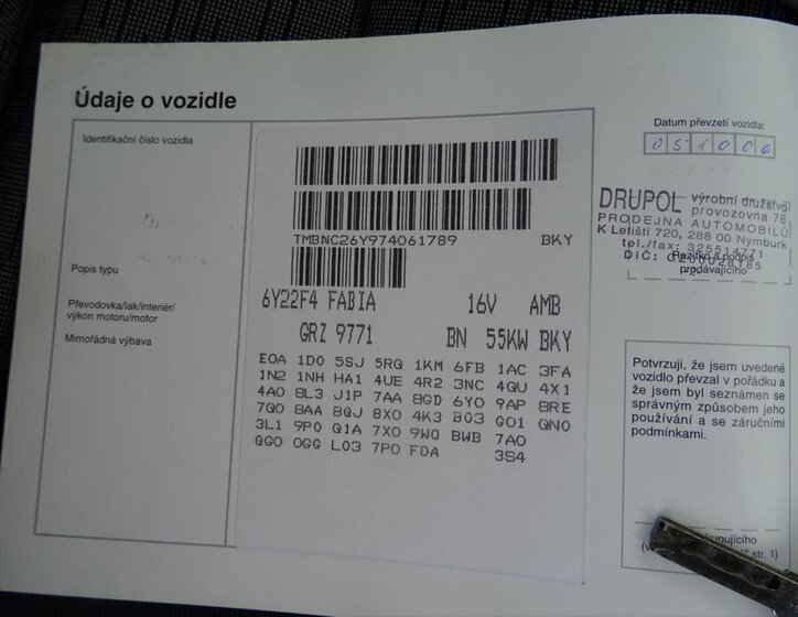 Škoda Fabia Hatchback 1,4 l 55 kw