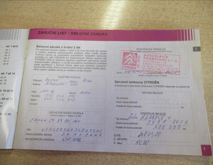 Citroën C4 Hatchback 1,4 l 65 kw