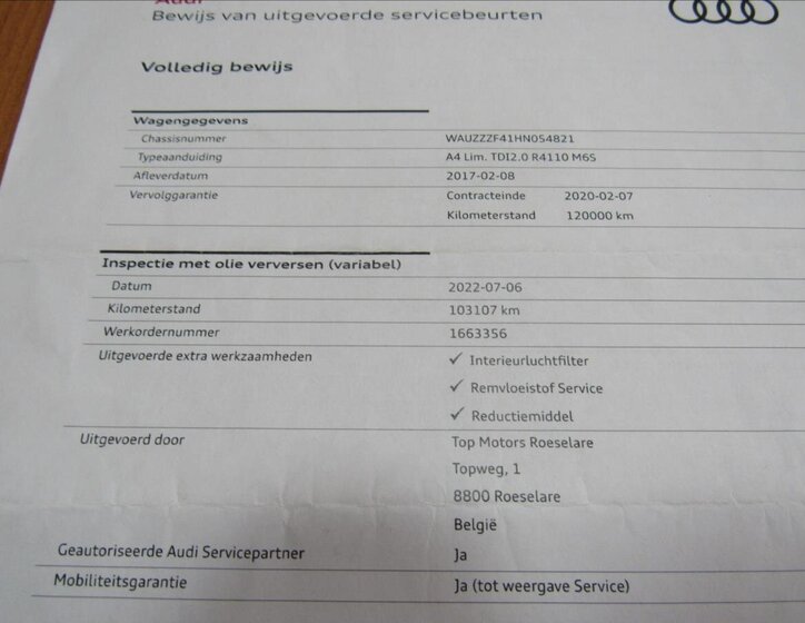 Audi A4 Sedan / Limuzína 2,0 l 110 kw