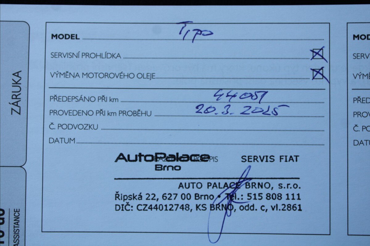 Fiat Tipo Kombi 999,0 73 kw