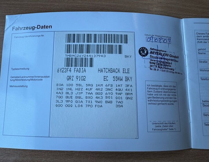 Škoda Fabia Hatchback 1,4 l 55 kw