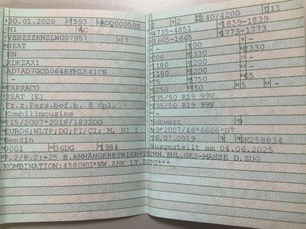 Seat Tarraco Kombi 2,0 l 140 kw