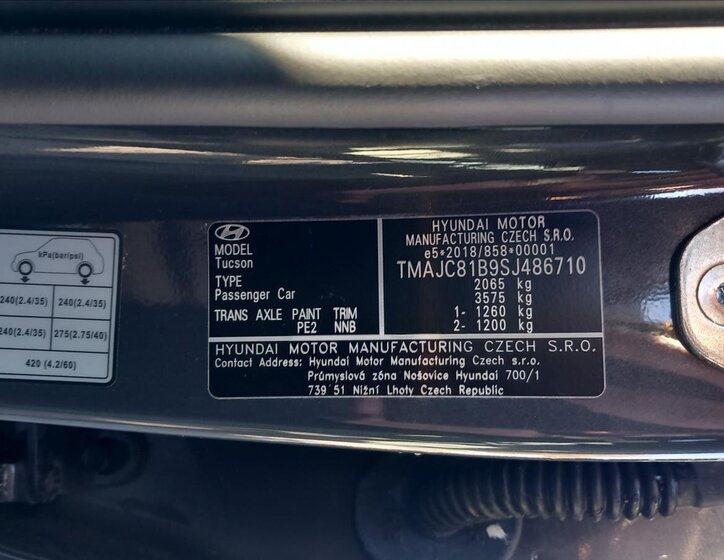 Hyundai Tucson SUV 1,6 l 117 kw