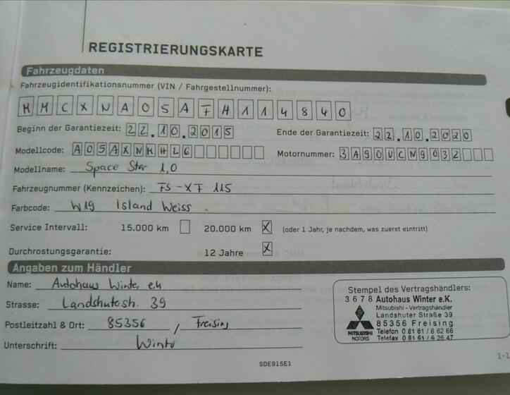 Mitsubishi Space Star 17