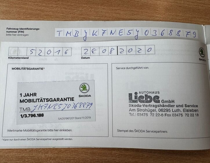 Škoda Octavia Kombi 2,0 l 135 kw