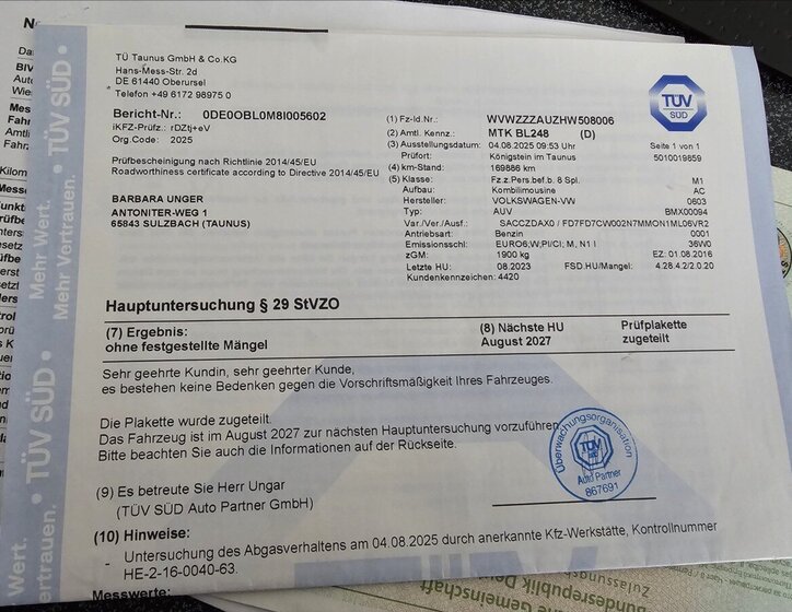 Volkswagen Golf Sportsvan Kombi 1,4 l 110 kw