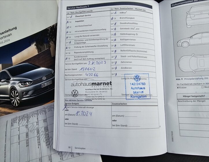 Volkswagen Golf Sportsvan Kombi 1,4 l 110 kw