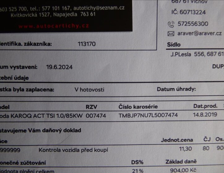 Škoda Karoq SUV / Terénní 999,0 85 kw