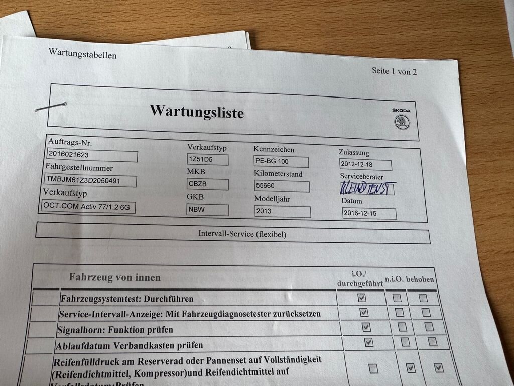 Škoda Octavia Kombi 1,2 l 77 kw
