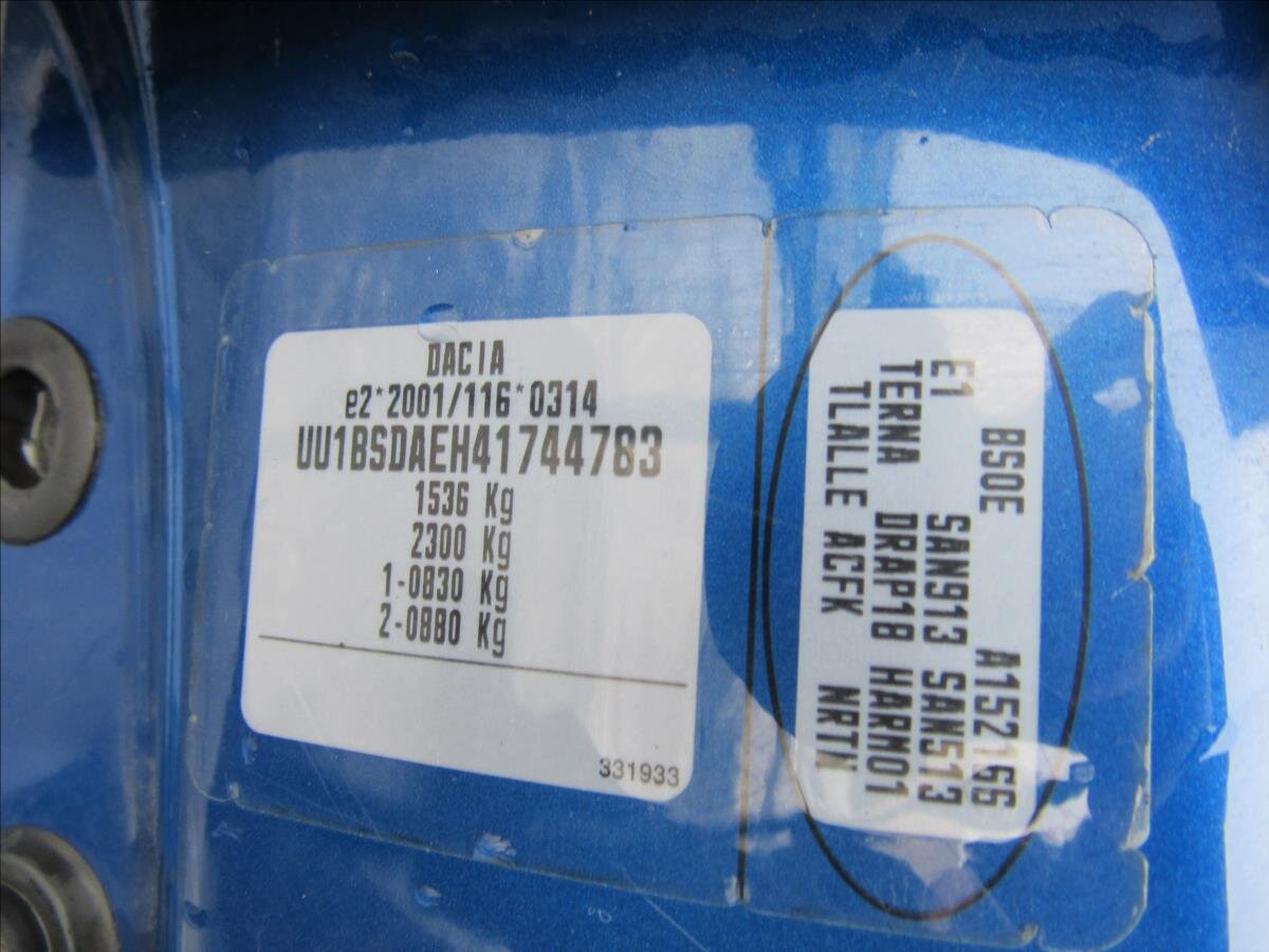 Dacia Sandero Hatchback 1,4 l 55 kw