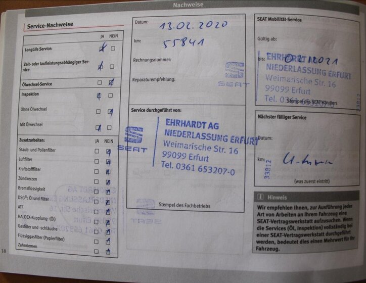 Seat Leon Kombi 1,6 l 85 kw